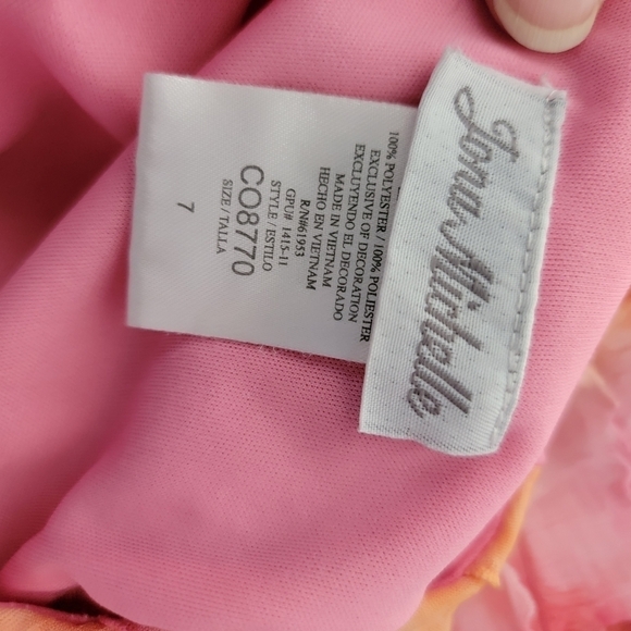 Jona Michelle Tiered Dress Size 7 - Picture 6 of 6